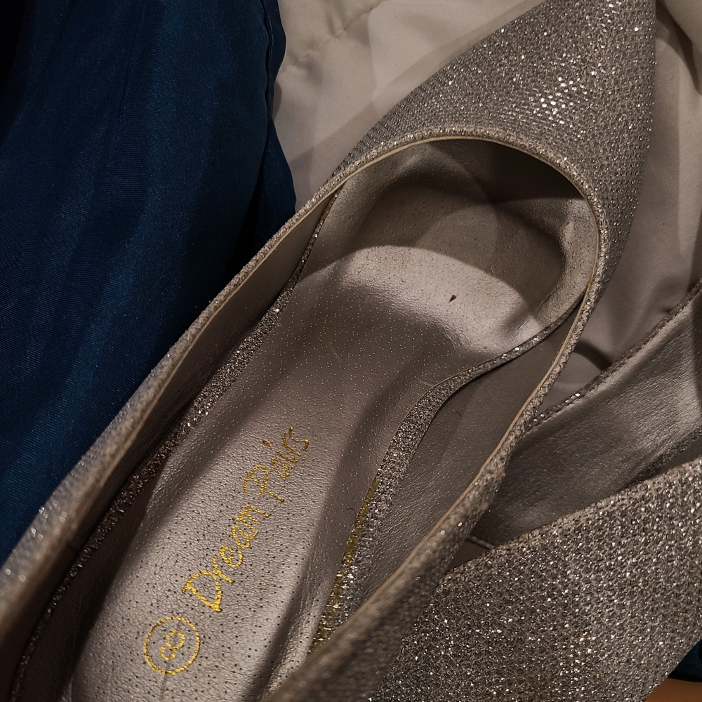 Dream Pairs Silver Glitter Women's Shoes